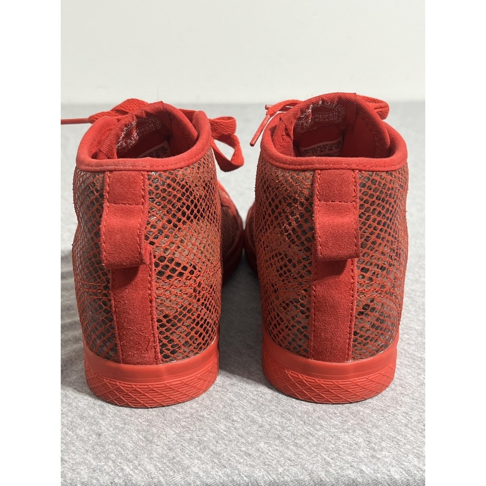 Adidas Shoes Womens Size 7 Red Snake Print High Top Sneakers Honey Mid Wedge - Picture 6 of 13